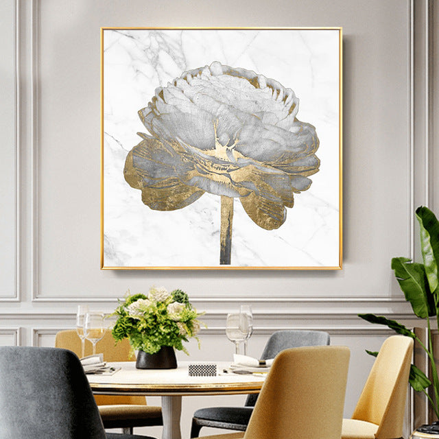 Quadro fiori stile spray