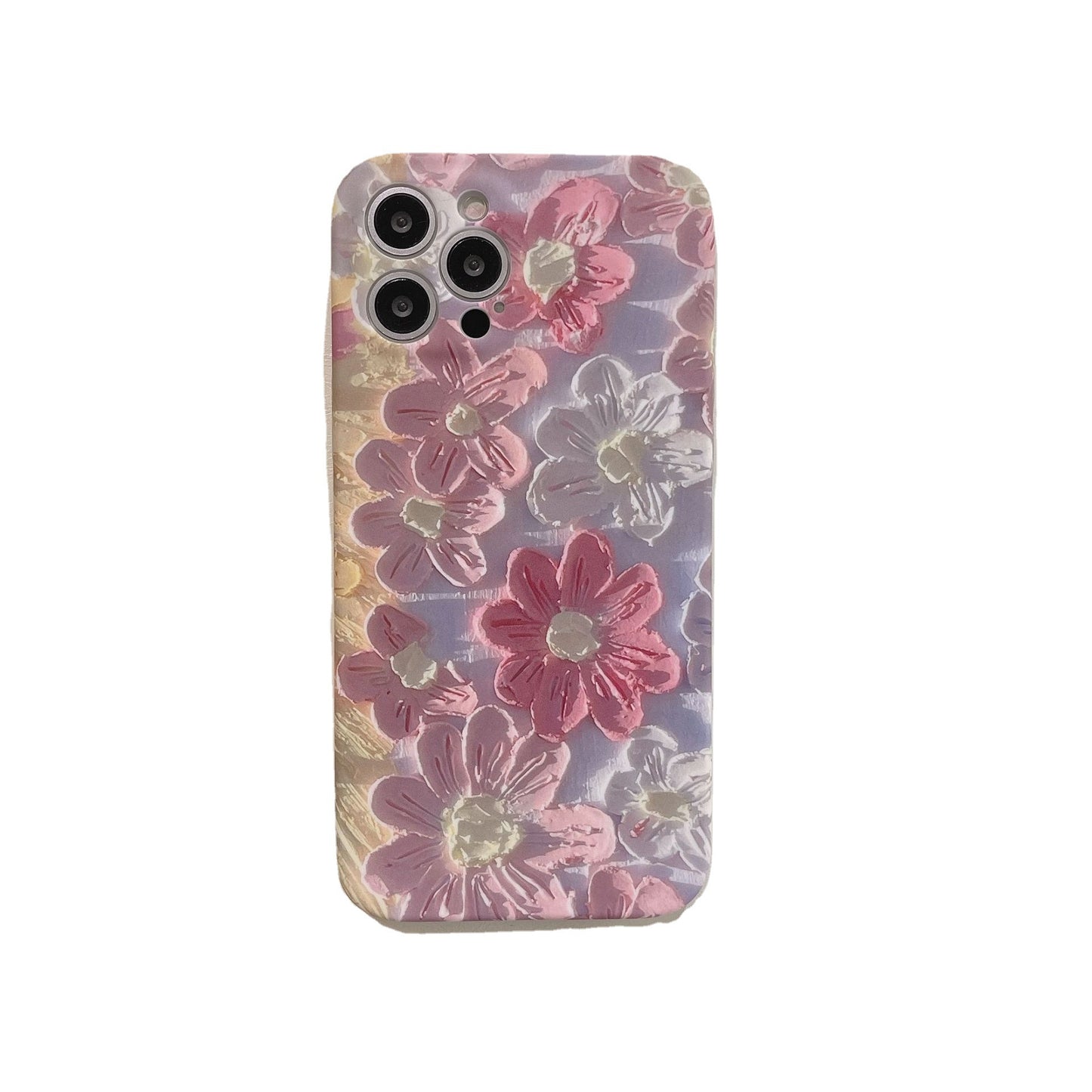 Cover telefono fiori effetto liquido