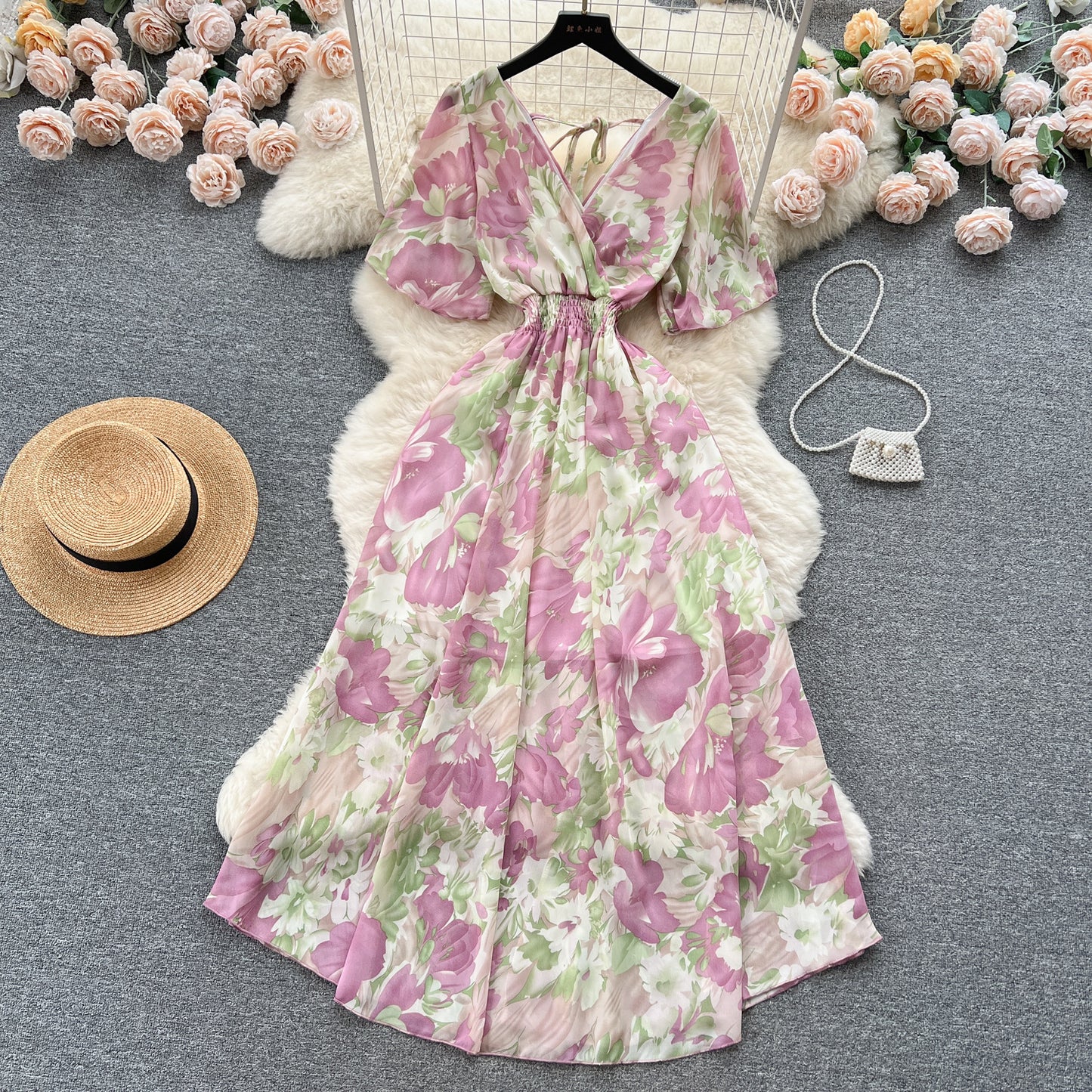 Vestito Stampa Retro