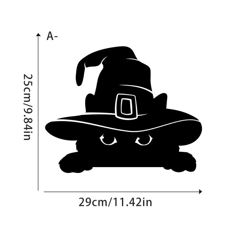 Adesivo Gatto Nero Halloween