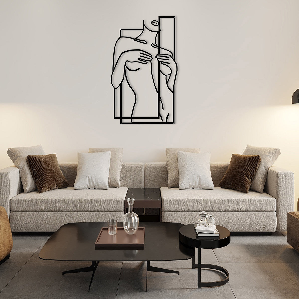 Quadro sagoma donna