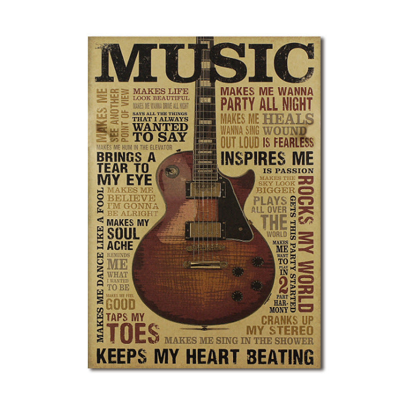 Poster Chitarra Retrò