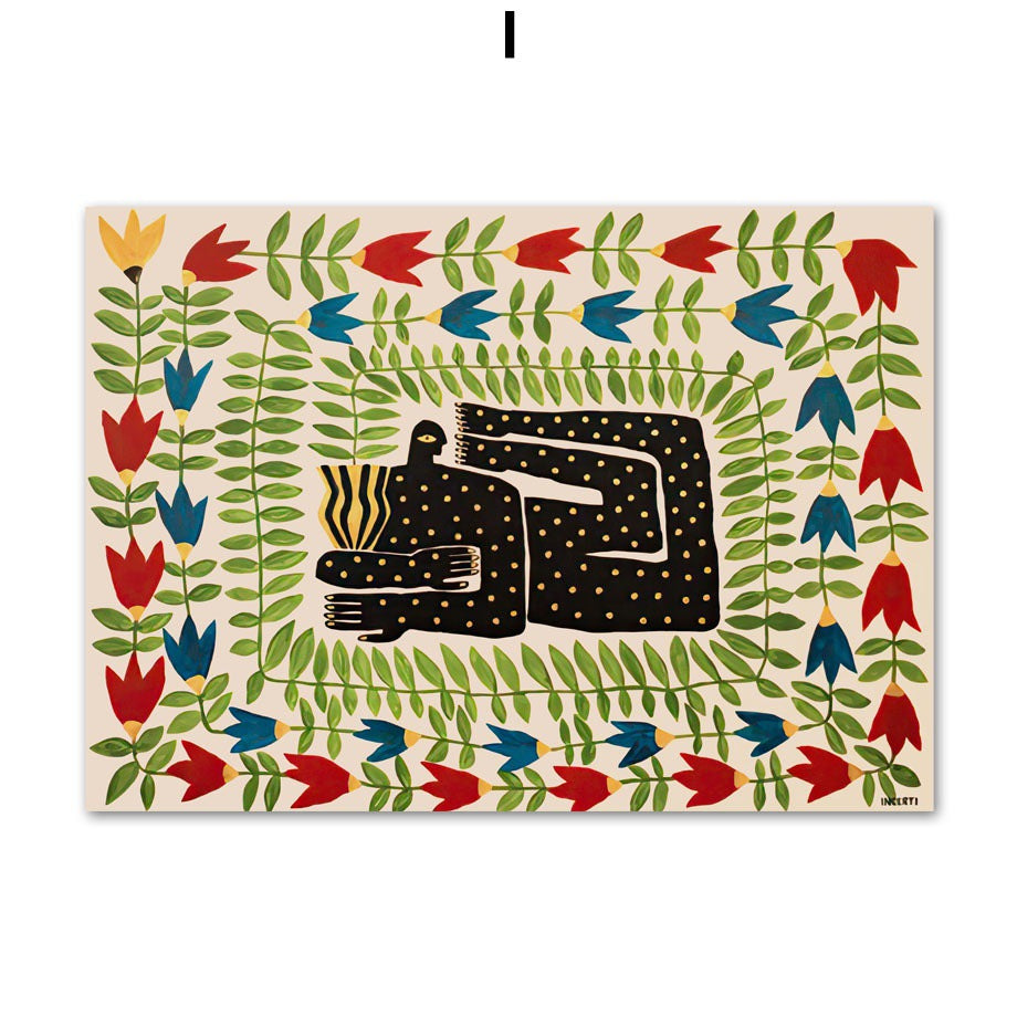 Quadro tigre astratto