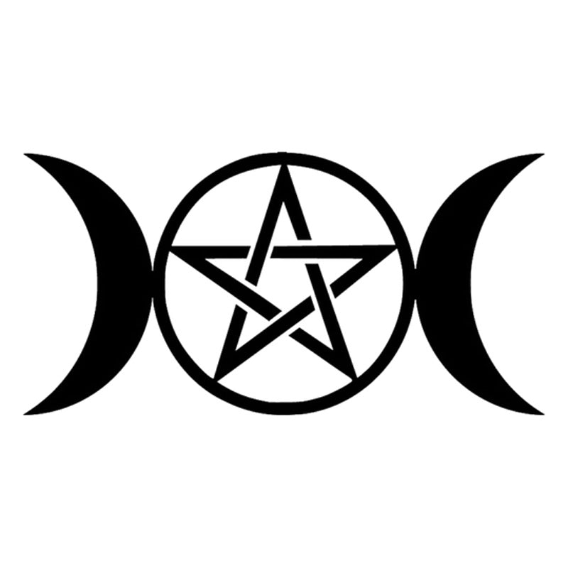 Adesivo Luna Pentagramma