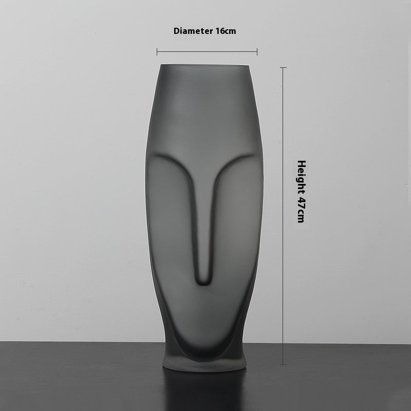 Vaso volto astratto