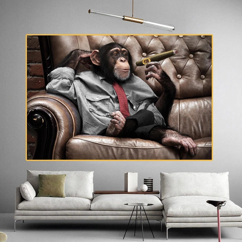 Quadro tela gorilla