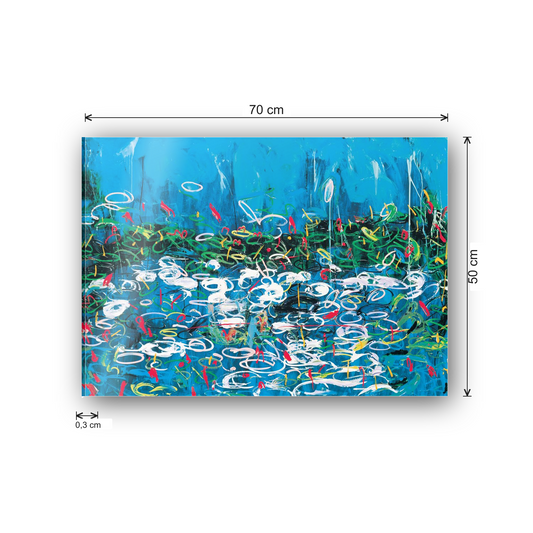 Homage to Schifano - French Canvas, 1988 cm 70x50 - misure