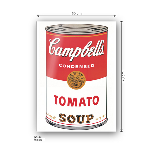 Homage to Warhol - Campbell's Soup cm 50x70 - misure