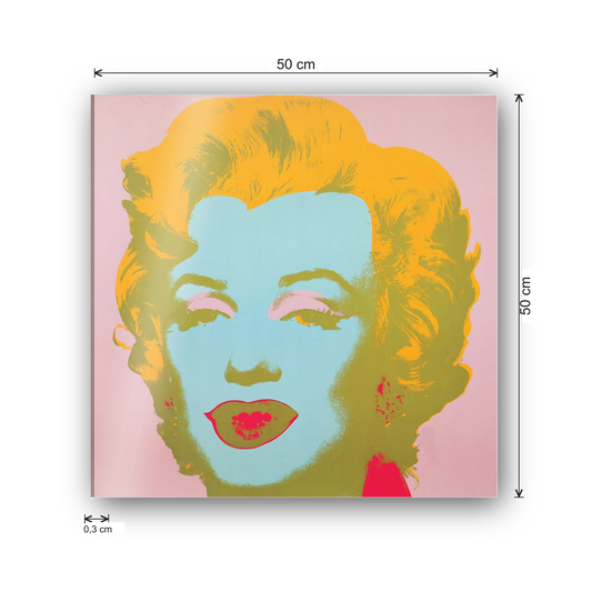 Homage to Warhol - Marilyn Monroe cm 50x50 - misure
