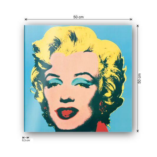 Homage to Warhol - Marilyn, 1967 cm 50x50 - misure