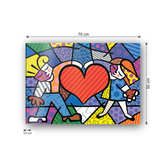 Pop heArt cm 70x50 - misure