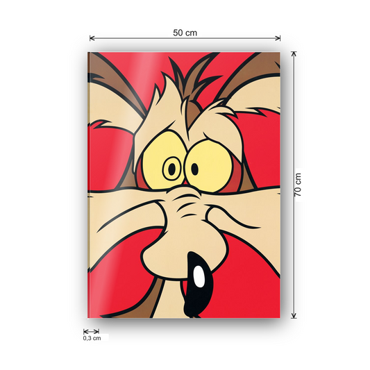 Homage to Wile E. Coyote cm 50x70 - misure