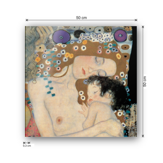 Homage to Klimt - The Three Ages of Woman cm 50x50 - misure