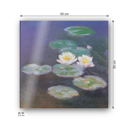 Homage to Monet - Ninfee cm 50x50 - misure