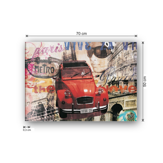 Homage to Deux Cv cm 70x50 - misure