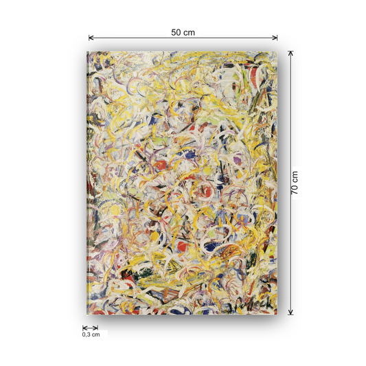 Homage to Pollock - Shimmering Substance cm 50x70 - misure