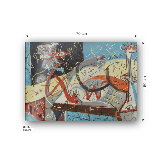 Homage to Pollock - Stenographic Figure cm 70x50 - misure