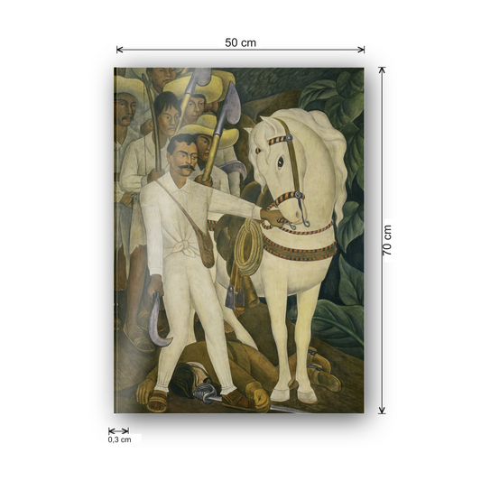 Homage to Rivera - Agrarian Leader Zapata cm 50x70 - misure