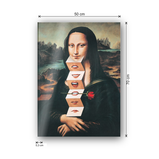Homage to Olbinski - Rehearsal For An Icon 2001 - Mona Lisa cm 50x70 - misure
