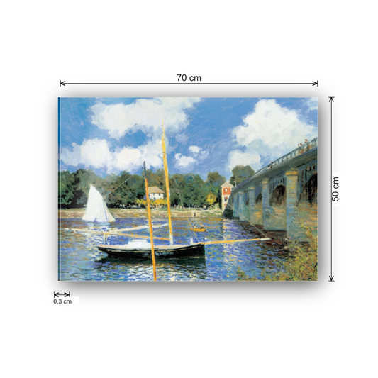 Homage to Monet - Bridge At Argenteuil cm 70x50 - misure