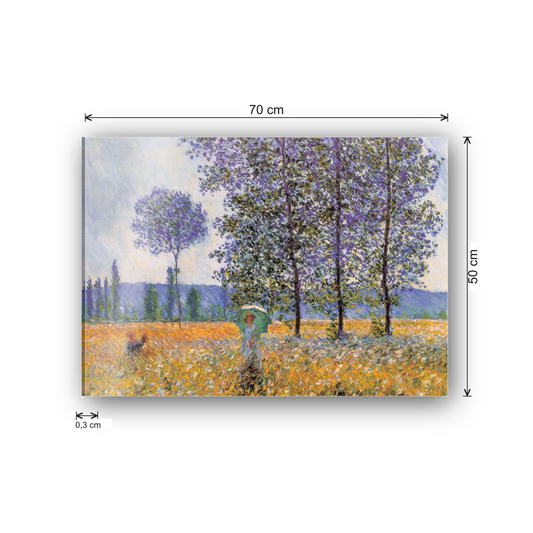 Homage to Monet - Fields in Spring cm 70x50 - misure