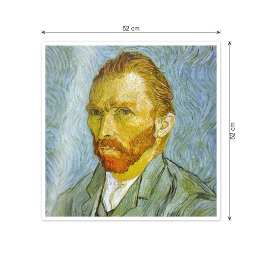 Homage to Van Gogh - Self Portrait cm 50x50 - misure
