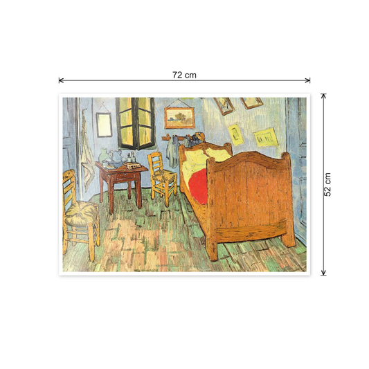 Homage to Van Gogh - Van Gogh's Bedroom cm 70x50 - misure