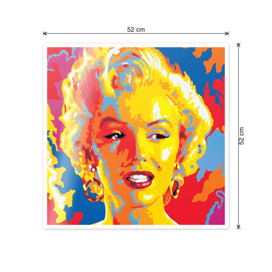 Homage to Marilyn Monroe cm 50x50 - misure