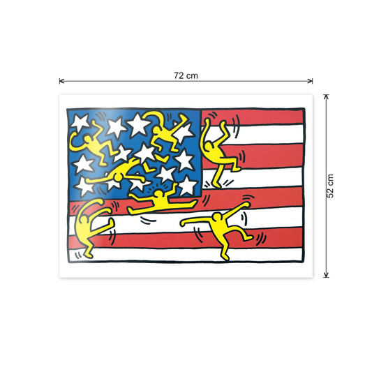 Homage to Haring - American Musical Festival cm 70x50 - misure