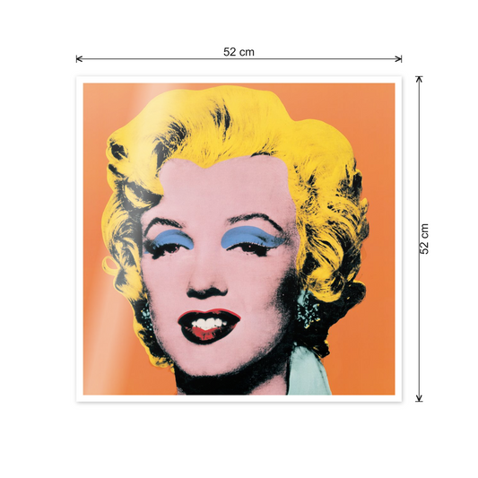 Homage to Warhol - Shot Orange Marilyn, 1964 cm 50x50 - misure