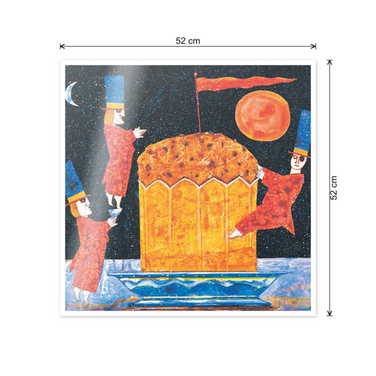 Homage to Musante - The Panettone cm 50x50 - misure