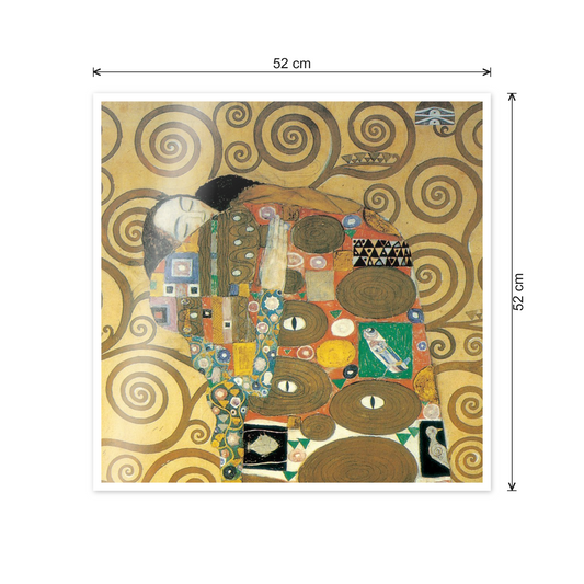 Homage to Klimt - Embrace cm 50x50 - misure