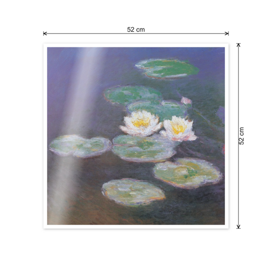 Homage to Monet - Ninfee cm 50x50 - misure