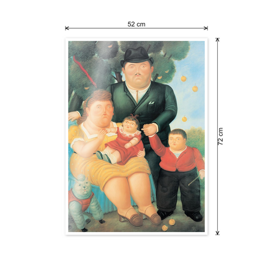 Homage to Botero - A famliy cm 50x70 - misure