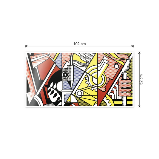 Homage to Lichtenstein - Peace Through Chemistry I cm 100x50 - misure