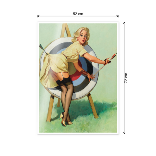 Pin up Archery cm 50x70 - misure