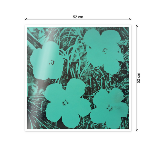 Homage to Warhol - Ten Foot Flowers cm 50x50 - misure