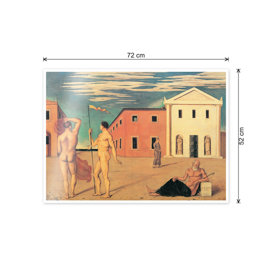 Homage to De Chirico - Departure Of The Argonauts cm 70x50 - misure