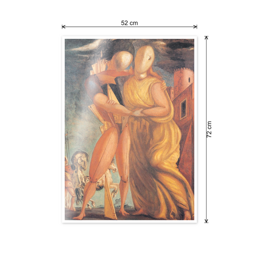 Homage to De Chirico - Hector And Andromache cm 50x70 - misure