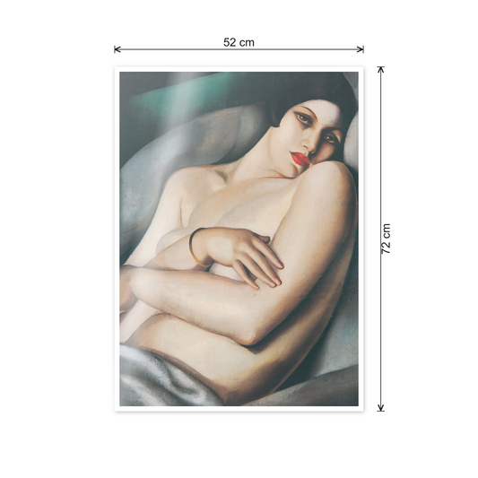Homage to De Lempicka - Rafaelo on a Green Background cm 50x70 - misure