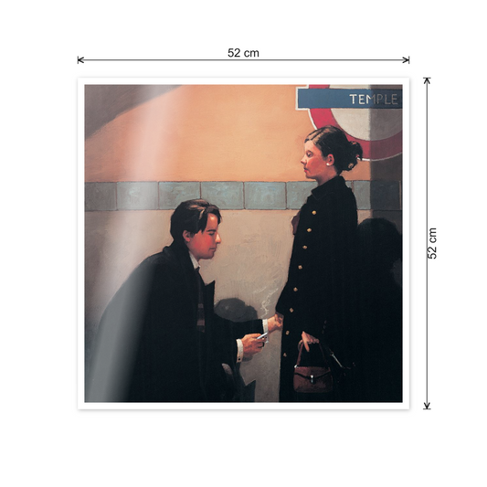 Homage to Vettriano - The Runaways cm 50x50 - misure