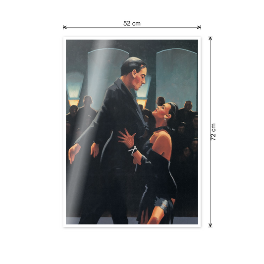 Homage to Vettriano - Rumba In Black cm 50x70 - misure