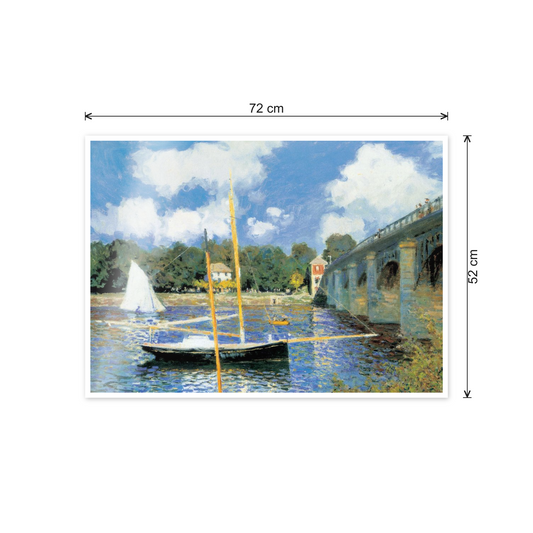 Homage to Monet - Bridge At Argenteuil cm 70x50 - misure