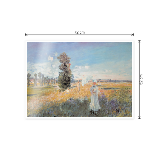 Homage to Monet - Fields in Spring cm 70x50 - misure