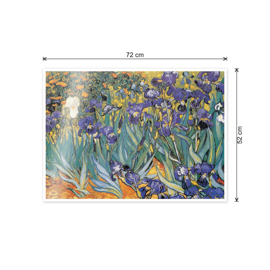 Homage to Van Gogh - Irises cm 70x50 - misure