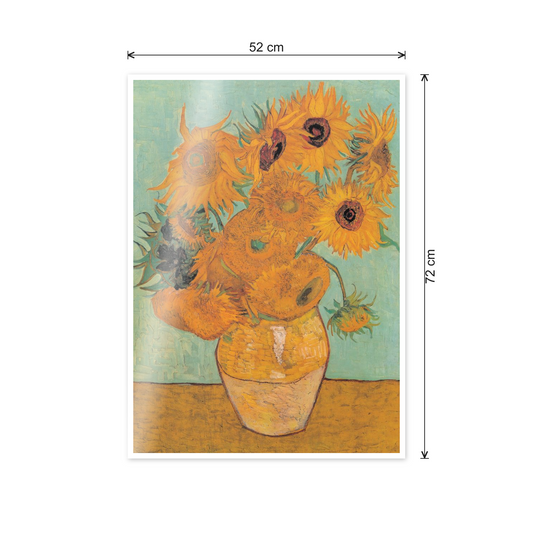 Homage to Van Gogh - Sunflowers cm 50x70 - misure