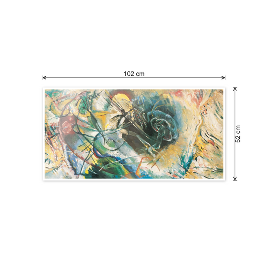 Homage to Kandinsky - Improvisation cm 100x50 - misure