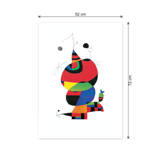Homage to Mirò - Picasso cm 50x70 - misure