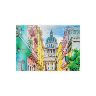 Hauser in calle barcellona Havanna - cm 72x52 - Adesivo da Muro