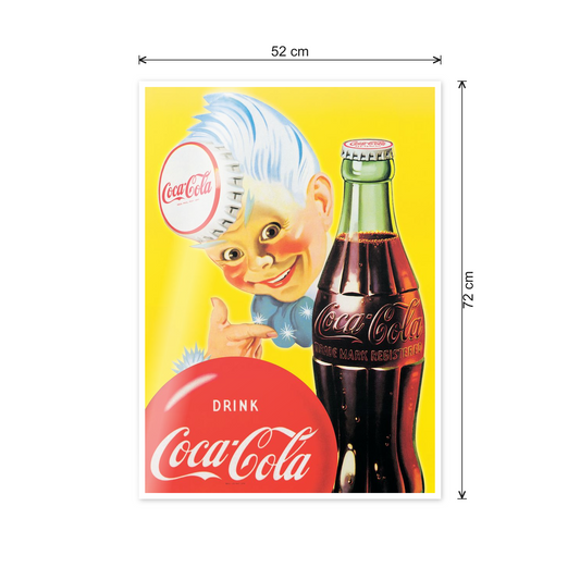 Homage to Coke Gloss Black Framed Coke Sprite cm 50x70 - misure